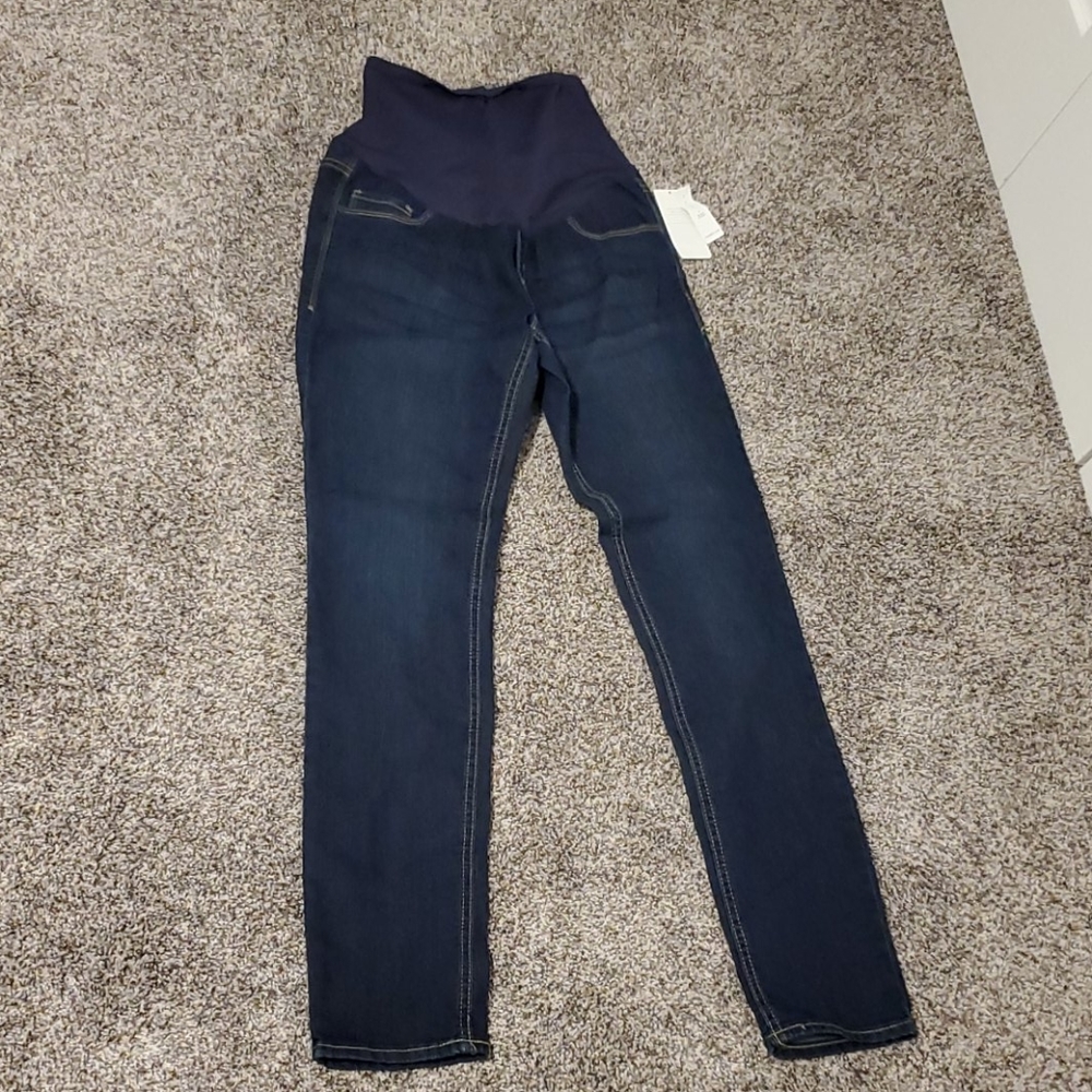 Old Navy dark skinny maternity jeans sz 6